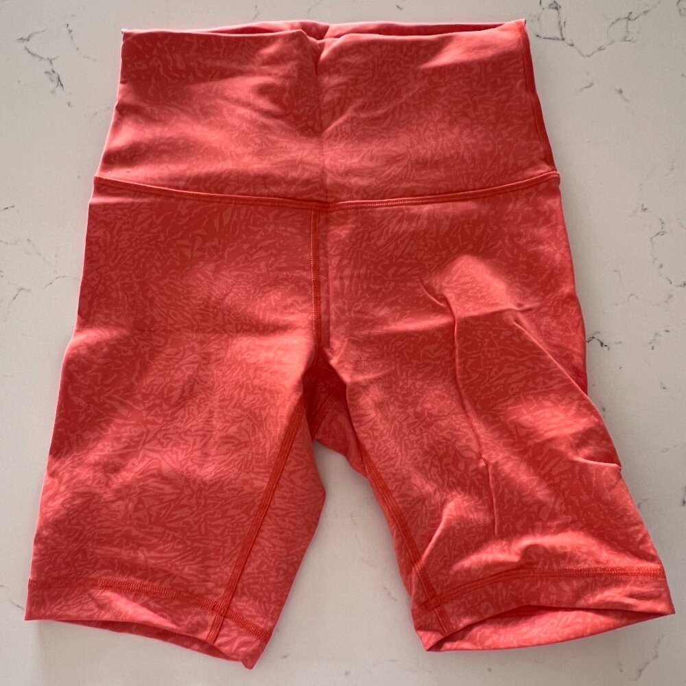 Lululemon Wunder Train High-Rise Short 6" - Crunch Warm Coral